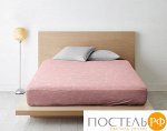 Простыня Ночь Нежна Грань (коралл) осн. 7352-3 Поплин ЕВРО 220х200 полоса новая