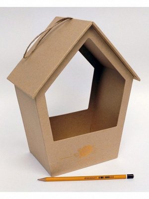 Коробка для цветов 21,5 х13 х27,5 см скворечник