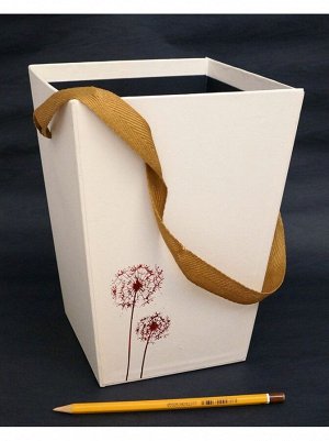 Коробка-сумка для цветов 22,5 х 16 х 16 см
