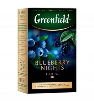 Чай Гринфилд Blueberry  Nights 100г 1/14, шт