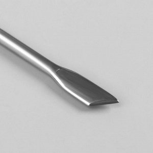 СИМА-ЛЕНД Шабер двусторонний, лопатка прямая, лопатка скошенная, в чехле, 11,5 см, цвет серебристый