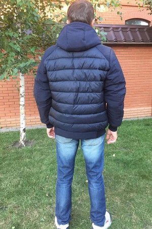 Куртка-пуховик мужская зимняя Алекс синяя (46-56)