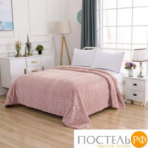 Пл-Кл-210х230р Климентина (розовая) Плед 210х230