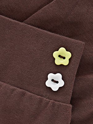 Бриджи с пуговками (80-92см) UD 1690-2(1) кофе