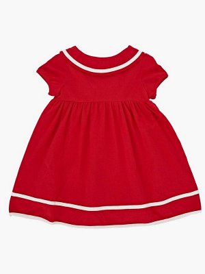 Платье с окантовкой (98-122см) UD 1609(2)красн/бел