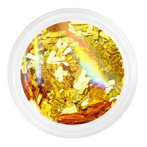 Камифубуки К134 "Полосочки" золотая голография