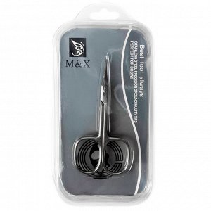 Ножницы маникюрные M.X, Best tool always, серебро (полотно 18 мм)