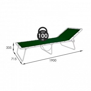 Кровать раскладная, жёсткая, усиленная ЗМИ «Дрёма-4», 190?71?33 см, до 100 кг, цвет МИКС