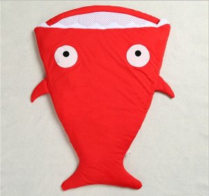 Спальный мешок "Акула", цвет красный