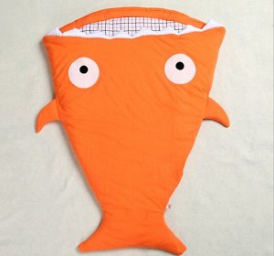 Спальный мешок "Акула", цвет оранжевый