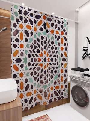 Фотоштора для ванной Мозаика марокко