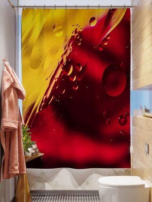 Фотоштора для ванной Жидкие краски