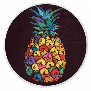 Полотенце пляжное Этель «Райский ананас», d 150см