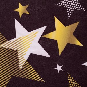 Полотенце пляжное Этель «Золотые звёзды», d 150см