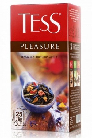 Чай Тесс Pleasure black tea 1,5г 1/25/10, шт