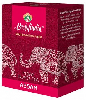 Чай чёрный листовой Assam Indian Black Tea Bestofindia 100 гр.