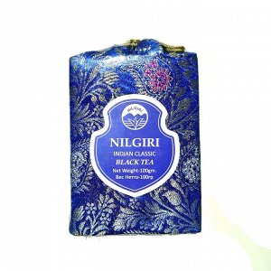 Чай чёрный листовой в шёлковом мешочке Nilgiri Indian Classic Black Tea 100 гр.
