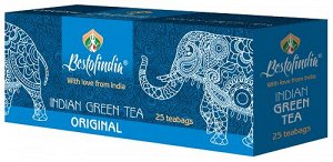Чай зелёный пакетированный Original Indian Green Tea Bestofindia 25 пак. по 2 гр.