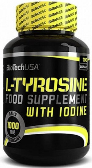 Аминокислота Тирозин L-Tyrosine 500 mg. BioTech USA 100 капс.