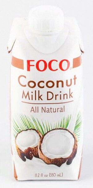 Напиток кокосовый молочный Coconut Milk Drink FOCO 330 мл. TetraPak