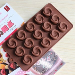 Силиконовая форма для шоколада Chocolates Mould / 15 ячеек 20 x 11 см