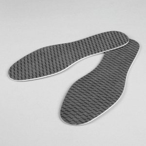 Стельки для обуви, универсальные, 32-46 р-р пара, цвет серый