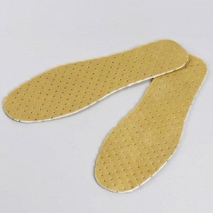 Стельки для обуви, универсальный размер, пара, цвет жёлтый