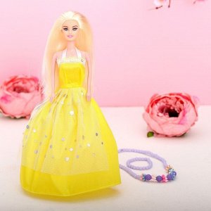 Кукла-модель на подложке с аксессуарами «С днём рождения!», МИКС
