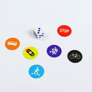 Настольная игра-бродилка «Правила дорожного движения», 4+