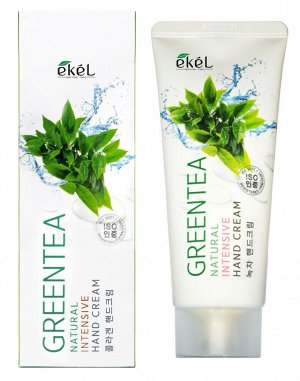 EKEL GREEN TEA Увлажняющий и антиоксидантный крем для рук с экстрактом Зеленого Чая, для всех типов кожи 100мл
