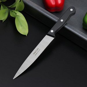 Нож кухонный Труд Вача «Европа», универсальный, лезвие 15 см, цвет чёрный 5477918