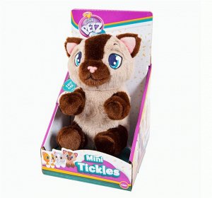 96769 Мягкая игрушка IMC Toys Club Petz Котенок интерактивный (бежево-коричневый) со звуковыми эффектами, шевелит лапками если почесать животик