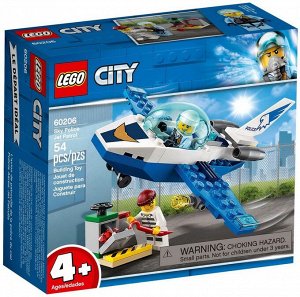 60206-L Конструктор LEGO CITY Police Воздушная полиция: патрульный самолёт