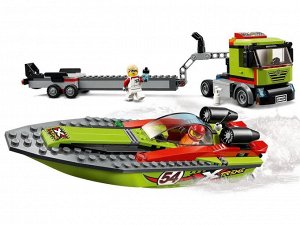 60254-L Конструктор LEGO CITY Great Vehicles Транспортировщик скоростных катеров