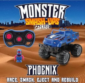 TY6082B Машинка р/у разбивающийся внедорожник "Monster Smash Ups", Phoenix