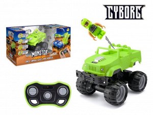 TY6082A Машинка р/у разбивающийся внедорожник "Monster Smash Ups", Cyborg