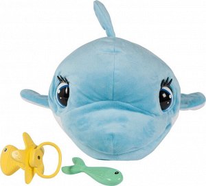 7031 Мягкая игрушка IMC Toys Club Petz Дельфин BluBlu интерактивный, со звуковыми эффектами, шевелит глазами и ртом, можно его кормить и уложить спать, реа