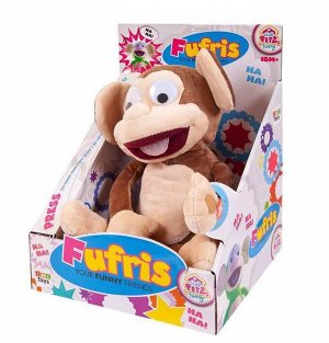 93980 Мягкая игрушка IMC Toys Club Petz Funny Обезьянка Fufris интерактивная коричневая, смеётся и подпрыгивает, звуковые эффекты, цвет коричневый, мягконаб