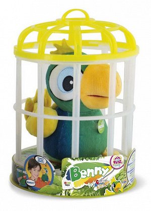 95021 Мягкая игрушка IMC Toys Club Petz Funny Попугай Benny интерактивный (зеленый) , повторяет слова, шевелит клювом, мягконабивной