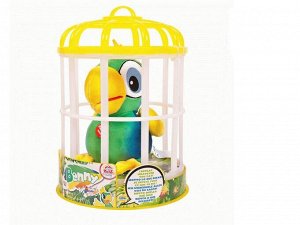 95021 Мягкая игрушка IMC Toys Club Petz Funny Попугай Benny интерактивный (зеленый) , повторяет слова, шевелит клювом, мягконабивной