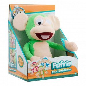 94161 Мягкая игрушка IMC Toys Club Petz Funny Обезьянка Fufris интерактивная , смеётся и подпрыгивает, звуковые эффекты, 3 цвета, мягконабивная