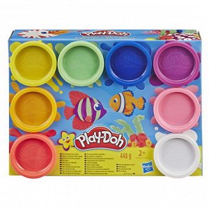 E5044EU4 Набор для творчества Hasbro Play-Doh Пластилин для лепки 8 баночек