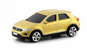 344040S-GLD Машинка металлическая Uni-Fortune RMZ City 1:64 Volkswagen T-Roc 2018 (цвет золотой)