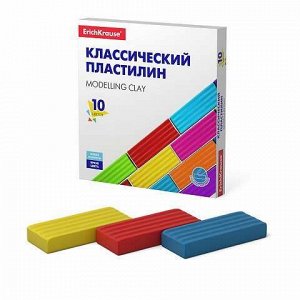 Пластилин классический ErichKrause Basic 10 цветов, 160г (коробка)7