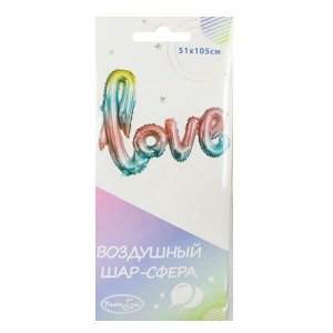 мф поиск Фигура буквы LOVE Радужная 51 см Х 105 см