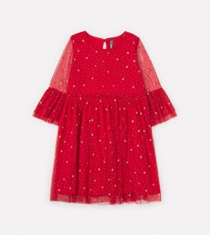 Платье для девочки Crockid К 5579/1 насыщенно-красный
