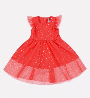 Платье для девочки Crockid К 5528/2 насыщенно-красный