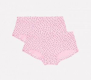 Трусы для девочки КБ 1968-2 горошки на розовом