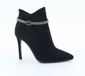 Z20107-01-1A черный (Текстиль/Байка) Ботинки женские