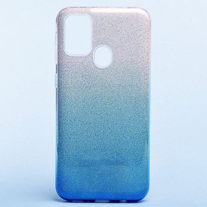 Чехол-накладка - SC097 Gradient для "Samsung SM-M215 Galaxy M21/SM-M307 Galaxy M30s" (blue/silver)